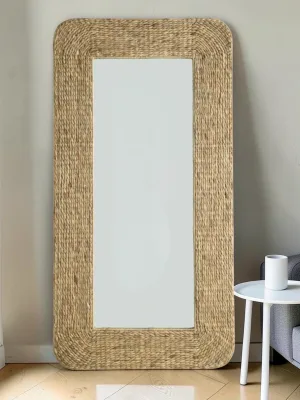 Floor Mirror, Sea Grass Frame, 36.0" W x 71.75" H