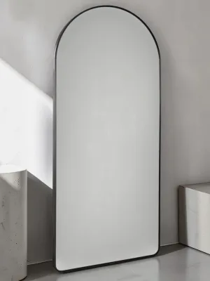 Floor Mirror, Metal Frame with Black Finish, 30.13" W x 68.13" H
